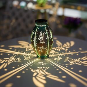 2 Pack Solar Lanterns Outdoor Waterproof Decorative Hummingbird Hanging Solar Lights - Image 7