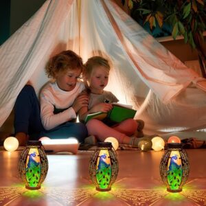 Peacock Solar Lantern Outdoor Lights Waterproof Hanging Garden Lantern for Patio & Yard Decor - Image 3