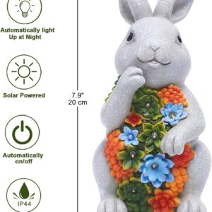 Solar Bunny Garden Statue - Image 7