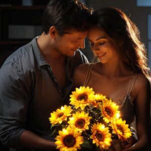 Solar Sunflower Garden Lights - Image 2