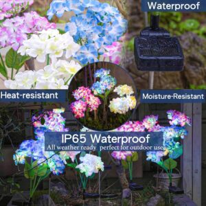 Solar Hydrangea Flower Lights - Image 5