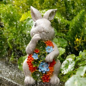 Solar Bunny Garden Statue - Image 9