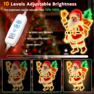 Santa Claus LED Sign for Christmas Wall Decor - Image 4