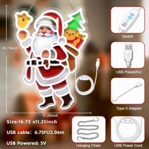 Santa Claus LED Sign for Christmas Wall Decor - Image 6