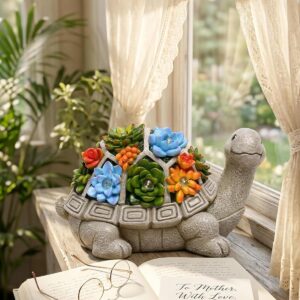 Solar Turtle Garden Statue with LED Lights - Image 4