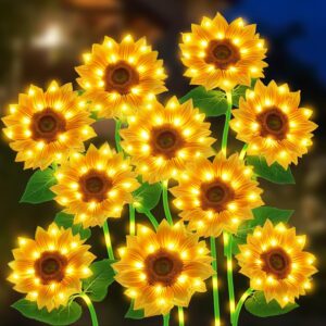 Solar Sunflower Garden Lights - Image 6
