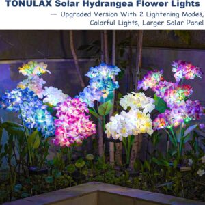 Solar Hydrangea Flower Lights - Image 6