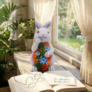 Solar Bunny Garden Statue - Image 5