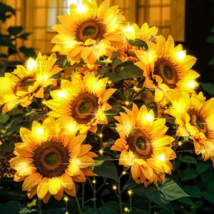 Solar Sunflower Garden Lights - Image 1