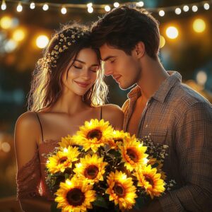 Solar Sunflower Garden Lights - Image 5