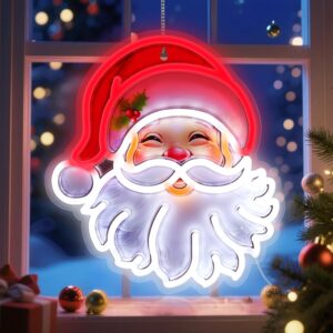 Santa Claus LED Christmas Neon Sign - Image 1