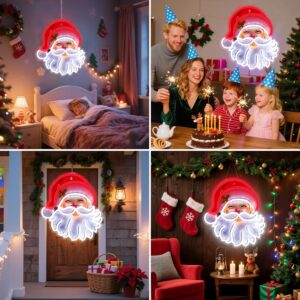 Santa Claus LED Christmas Neon Sign - Image 7