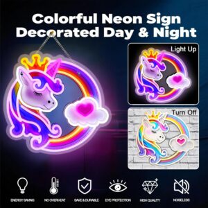 Rainbow Unicorn Neon Wall Light - Image 7