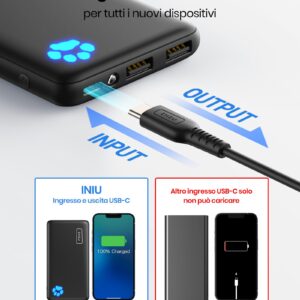 INIU Power Bank, 10000 mAh Ultra Slim & Lightweight Quick Charge Powerbank, Portable Charger Port for iPhone 16 15 14 13 12 Pro Max Mini Plus Samsung Huawei iPad Pro etc - Image 8